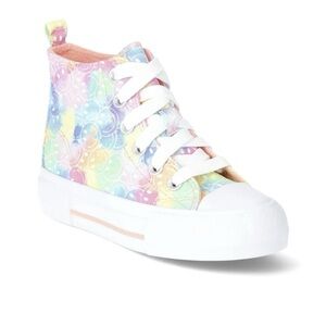 Colorful Kids High-Top Sneakers
